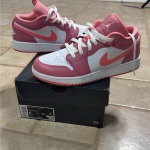 Jordan Kids' Sneakers in Pink and White
